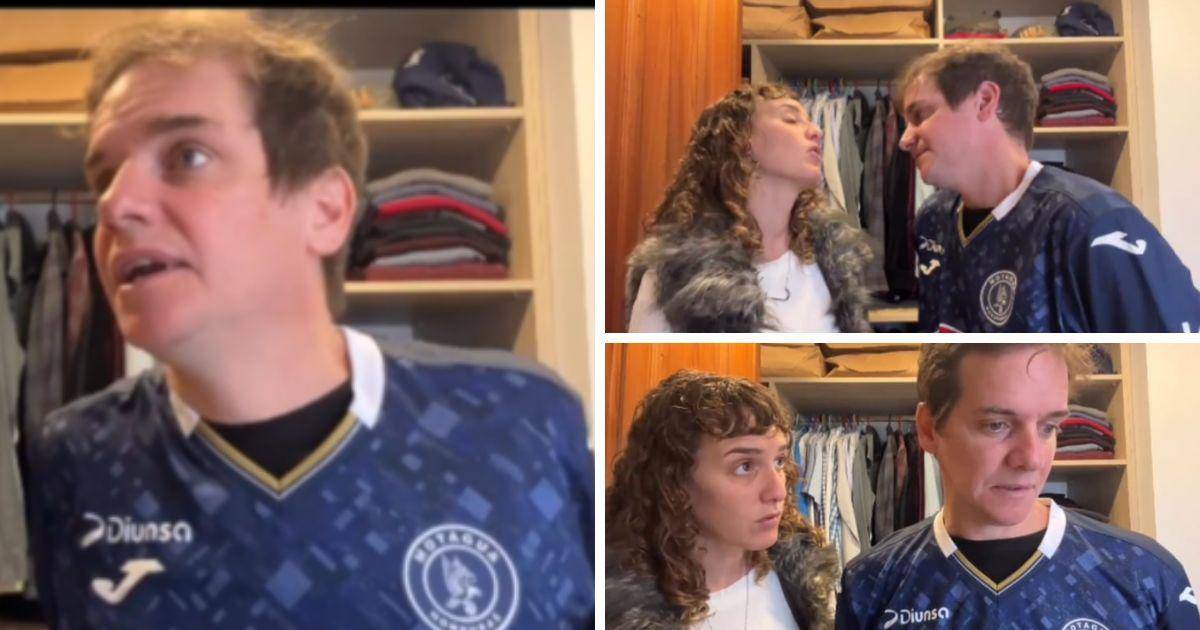 Jero Freixas influencer argentino lució la camisa del Motagua en su