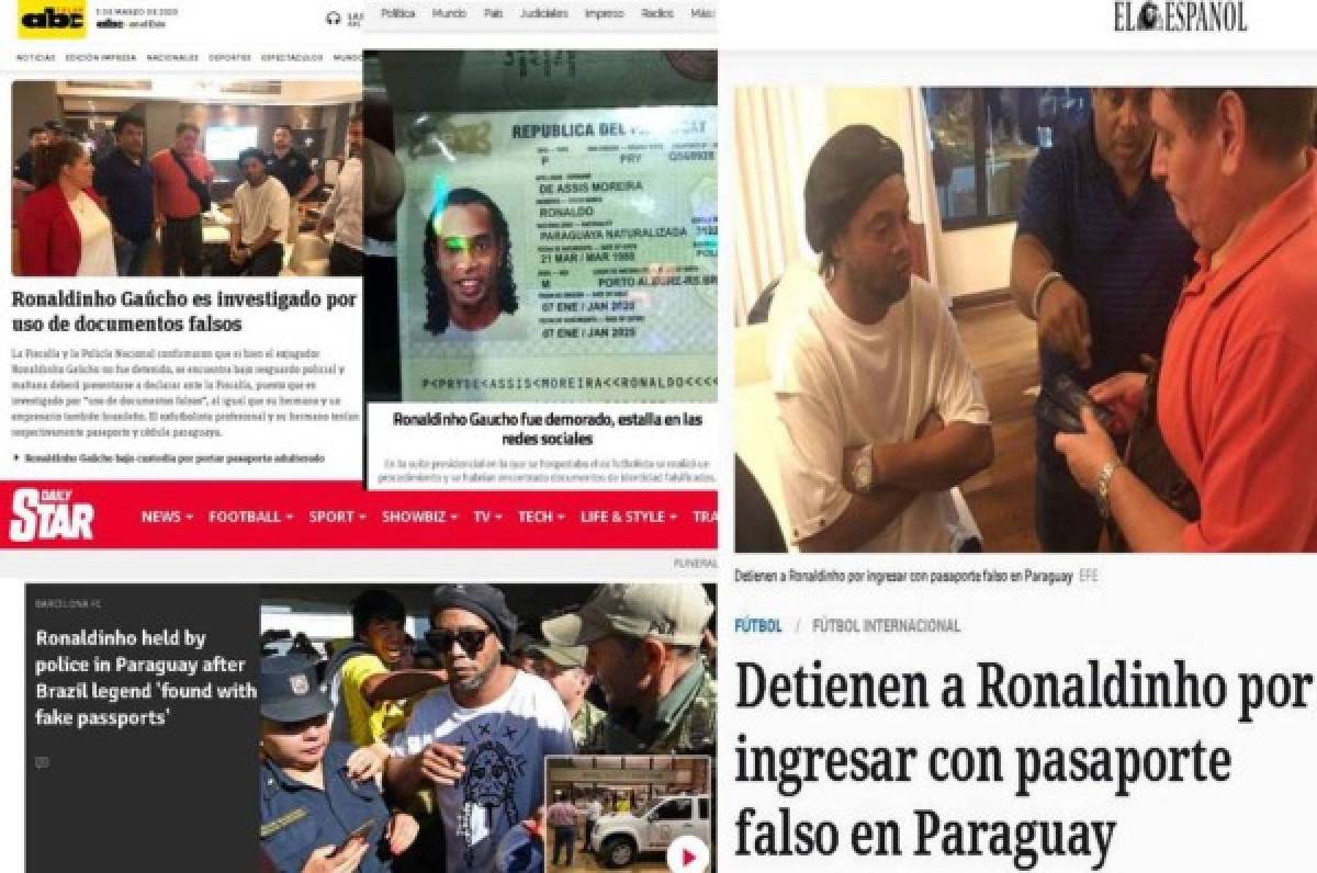 Lo Que Dice La Prensa Internacional Sobre La Detenci N De Ronaldinho