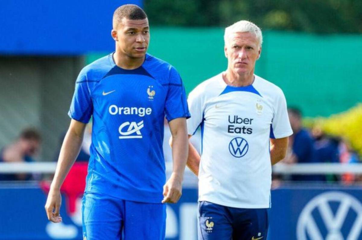 Mbappé salió de emergencia de la selección Francia y Didier Deschamps