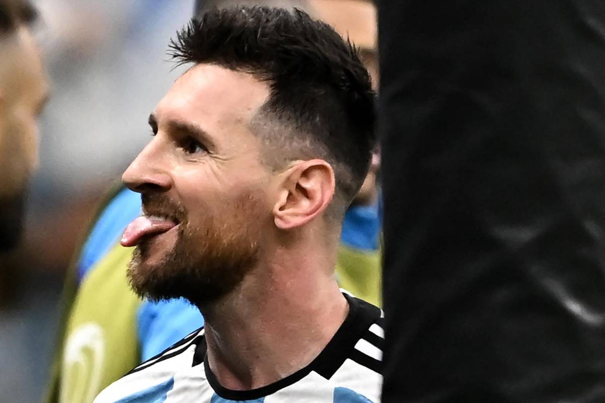 FOTOS el desafiante festejo de Messi tras su récord Antonella la goza