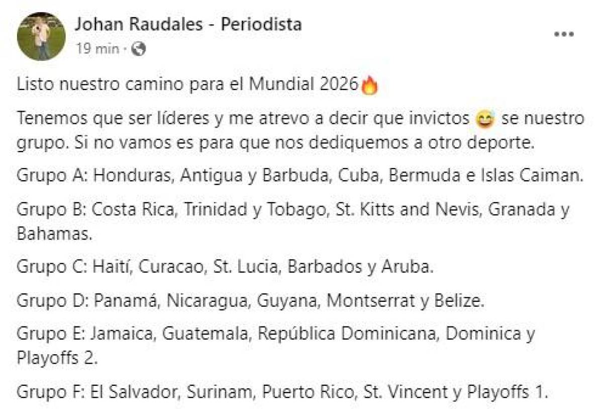 As Reacciona La Prensa De Honduras Tras Conocer Los Rivales En La