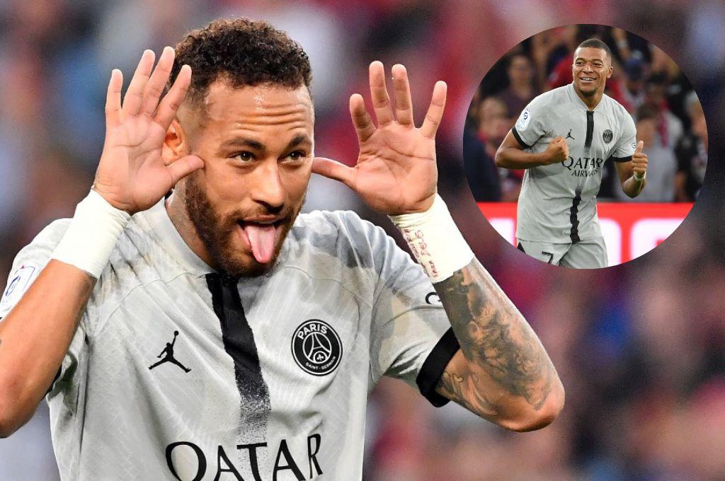 Paliza monumental PSG con hattrick de Mbappé doblete de Neymar y